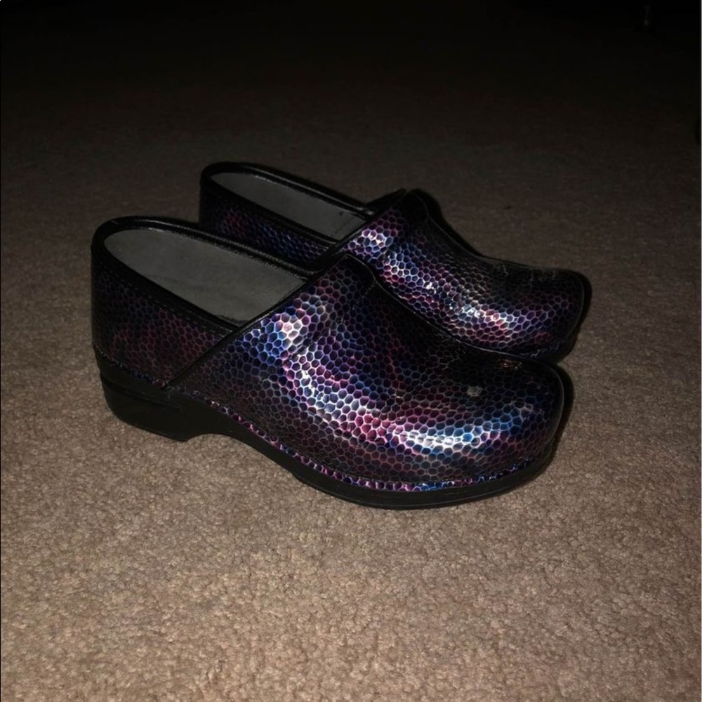 Multicolor (Primarily Purple) Dansko Clogs Size 8